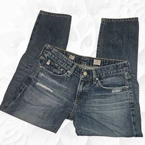 AG Adriano Goldschmied Piper Crop Dark Blue Jeans